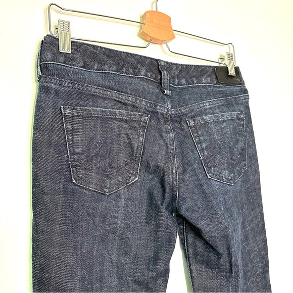Express | Dark Wash Stella Boot Cut Jeans Size 2 Short - Picture 3 of 8